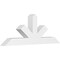Ekena Millwork Saratoga Architectural Grade PVC Gable Bracket, 48"W x 18"H x 4"D x 4"F, 9/12 Pitch GBP048X18X0404SAR00 - alternate 1